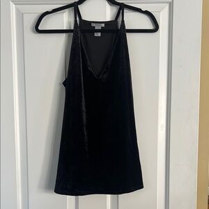Elegant Black Velvet Women's Top